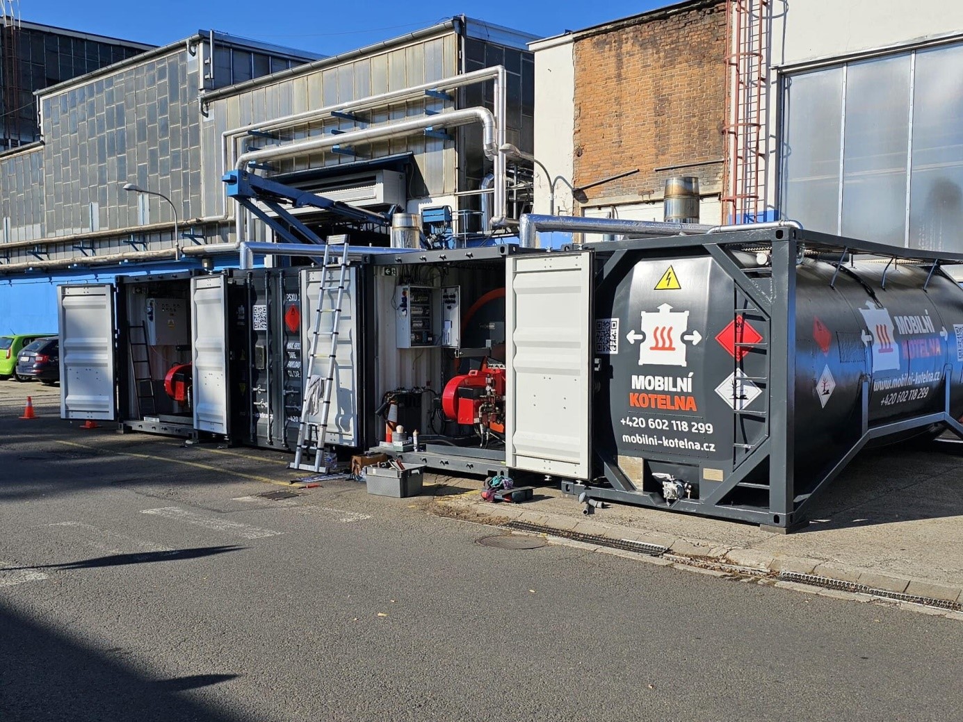 Dočasné vytápění bez starostí Nabízí se řešení pomocí mobilních kotelen